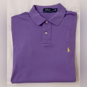 Polo Ralph Lauren Polo Shirt Size Medium Classic Purple Short Sleeve Casual Pony